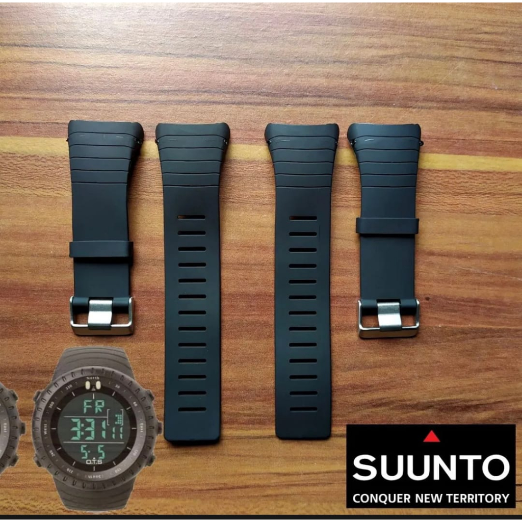 Tali jam tangan Rubber Suunto core Suunto core Hitam
