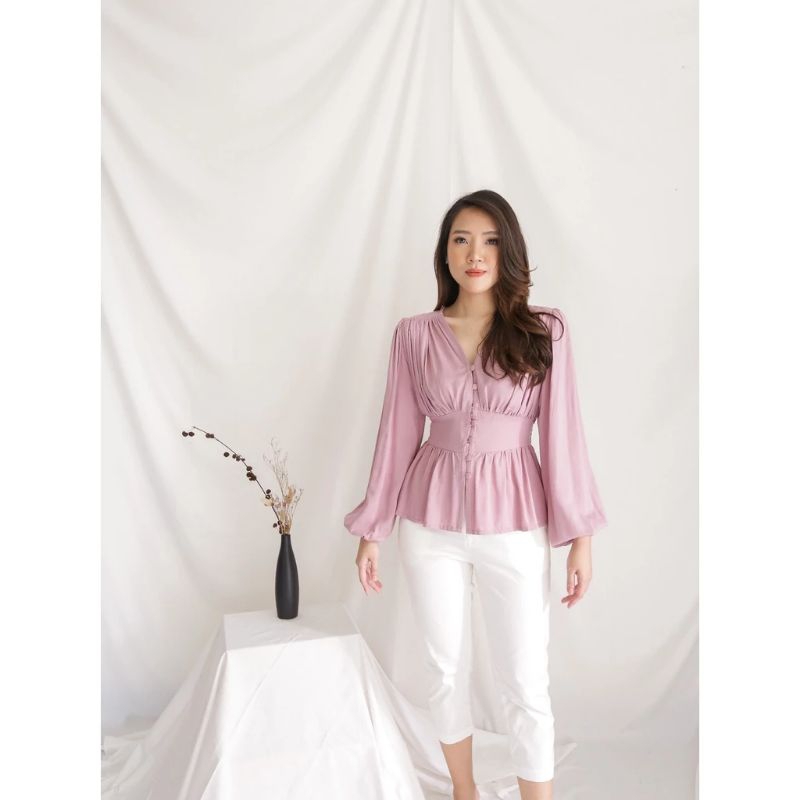 Aurel - Blouse wanita / Atasan wanita / Blouse rayon / Ukuran sampai 6XL