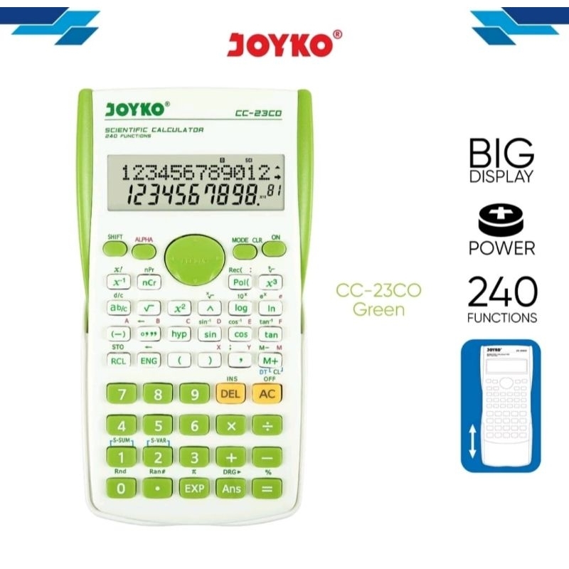 

Kalkulator Ilmiah / Scientific Joyko CC-23 CO