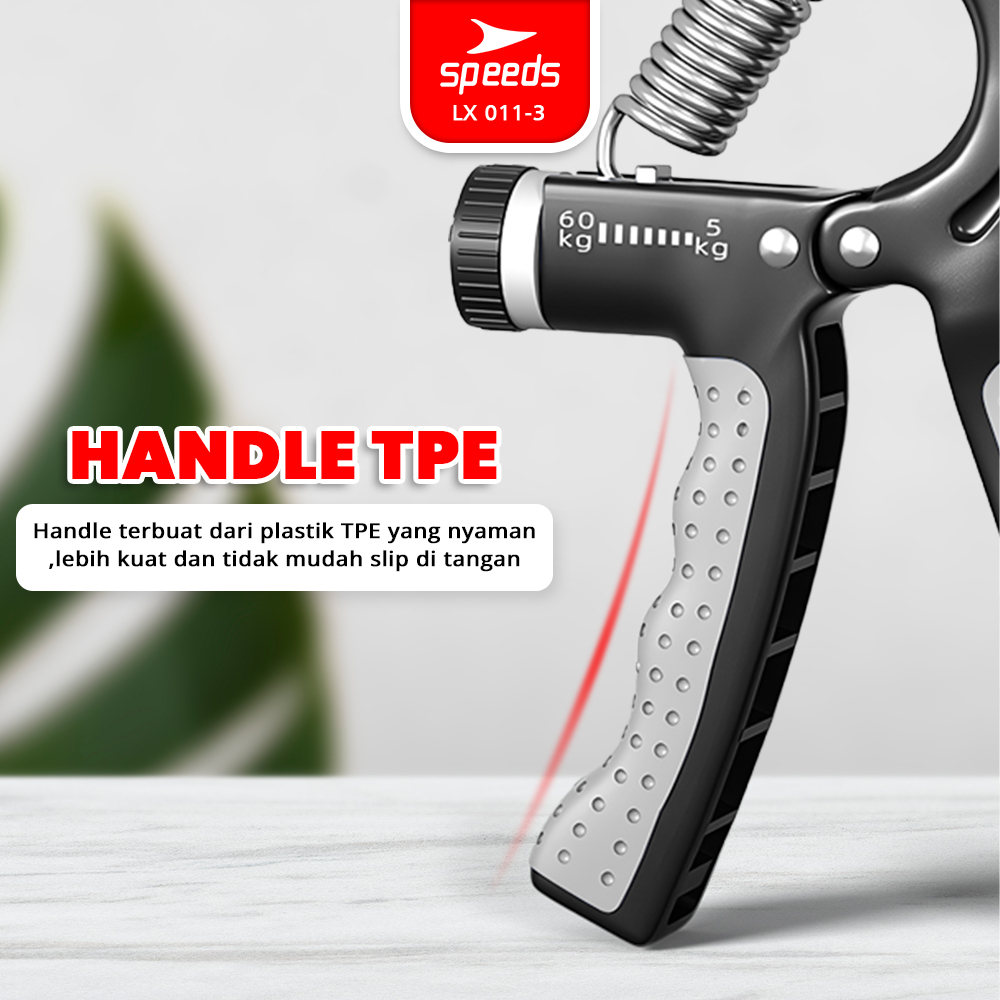SPEEDS Handgrip Hand Grip  Alat bantu fitness Otot lengan Tangan Portable  011-3 Image 7