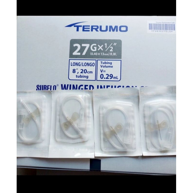 WING NEEDLE TERUMO 27G / JARUM KUPU 27G
