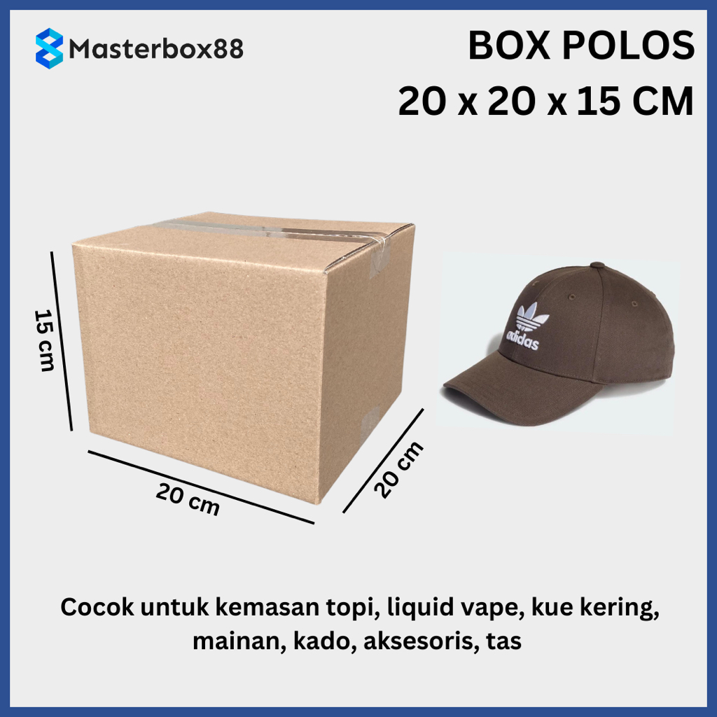 

Kardus | Karton | Box | Dus | Kotak Polos 20 x 20 x 15 cm | Corrugated Box Packaging