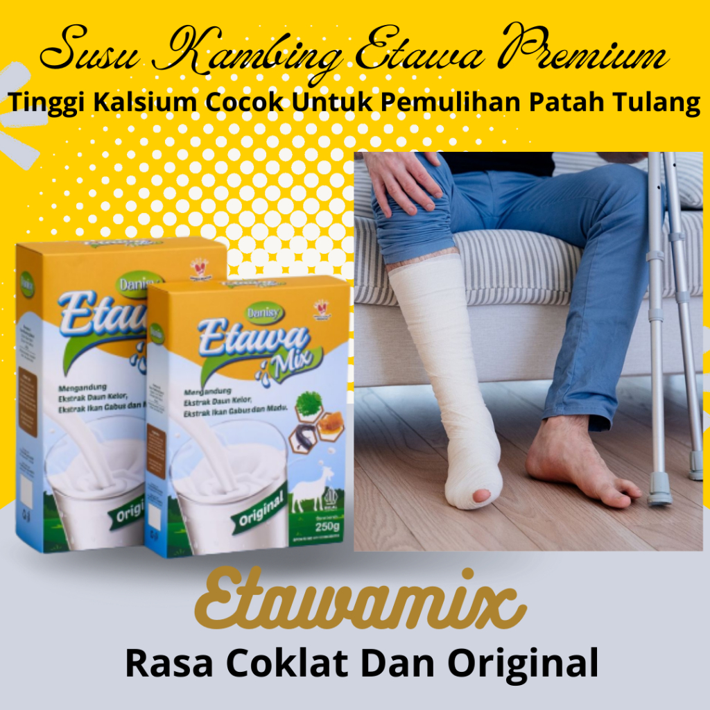 

Susu Tinggi Kalsium Untuk Patah Tulang Etawamix Goat Milk Ekstra Daun Kelor