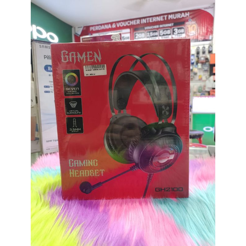 EARPHONE GAMING GH2100 3,5mm AUDIO JACK INPUT