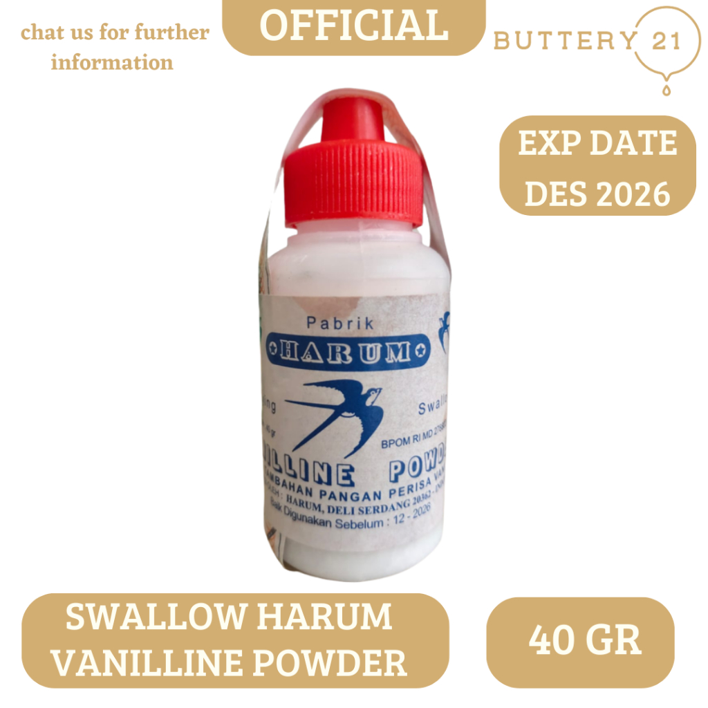 

HARUM FLYING SWALLOW VANILLINE POWDER 40 GR / PERISA MAKANAN