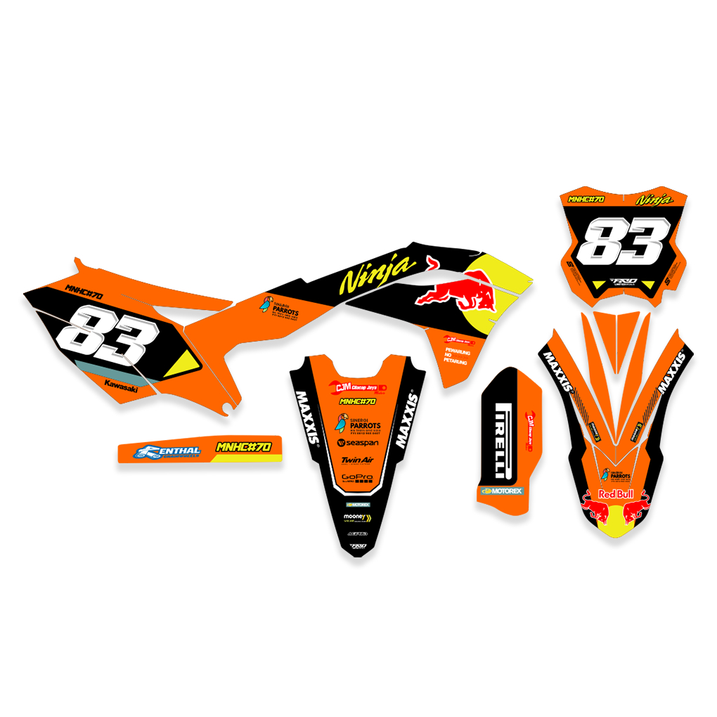 decal custom body kxf HRV pnp KLX