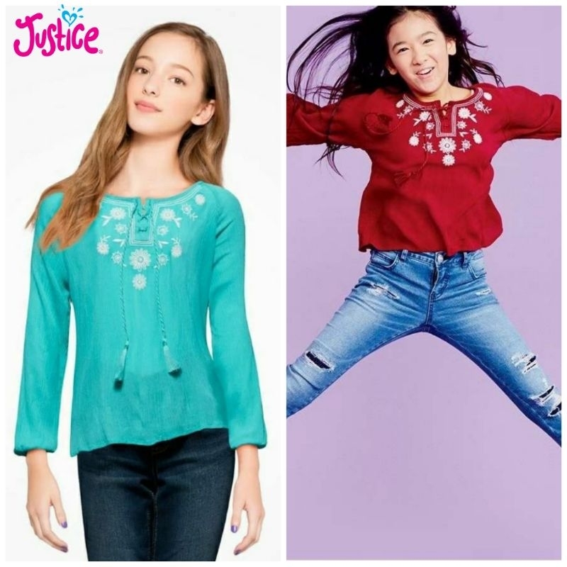ATASAN ANAK PEREMPUAN LENGAN PANJANG JUSTICE ORIGINAL