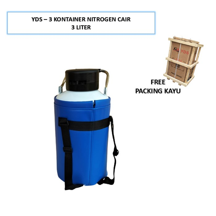 Terlaris YDS-3 Kontainer Nitrogen 3 Liter Tabung Nitrogen Cair