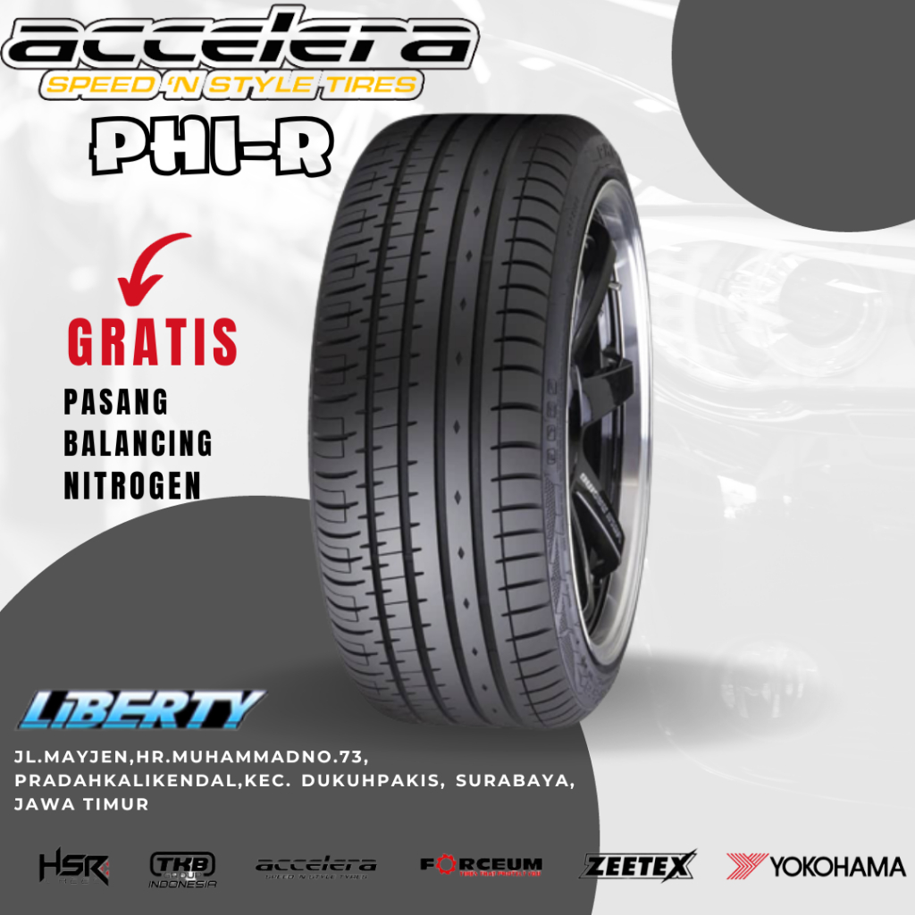 Ban Mobil Tapak Lebar 205 50 Ring 15 Accelera PHI-R , Gratis Balancing