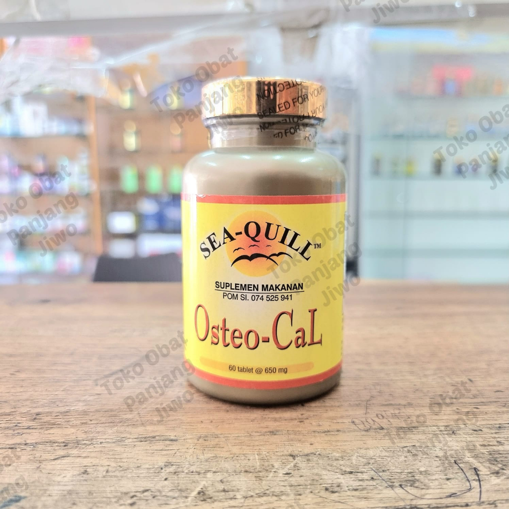 Sea-Quill Seaquill Sea Quill Osteo Cal 650 mg PMS Menopause, Osteoporosis, Vitamin Tulang| Seaquill 