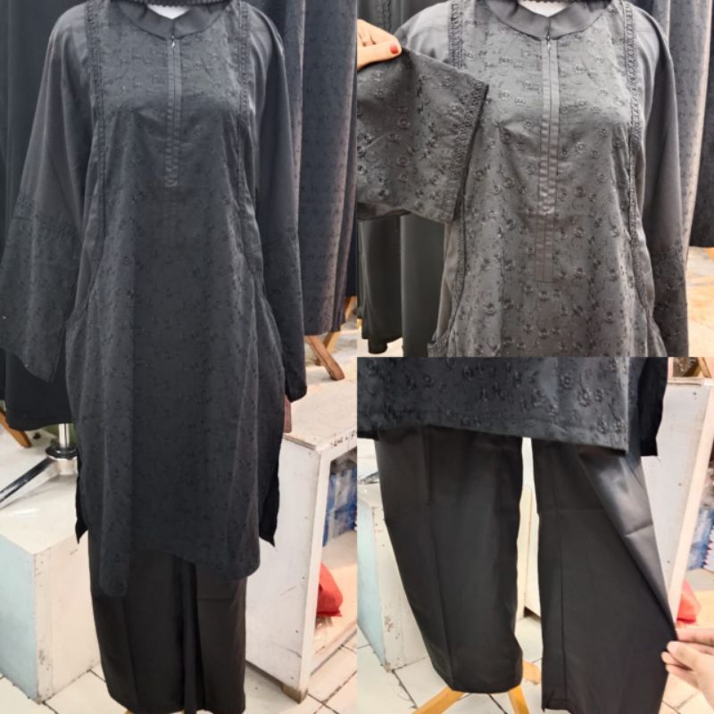 stelan baju ihram wanita(celana+tunik)