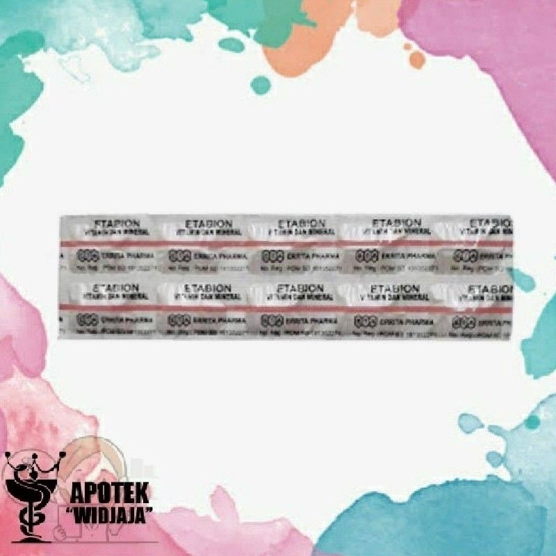 etabion vitamin dan mineral tablet tambah darah TTD 10's 10 kapsul / strip