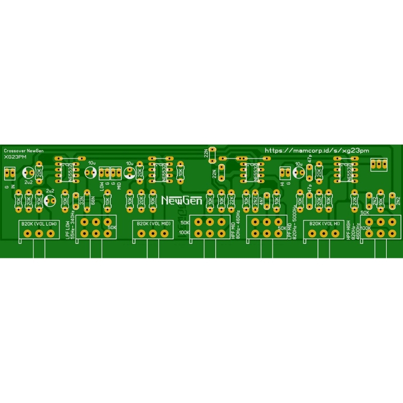 PCB CROSSOVER 3WAY XG23PM
