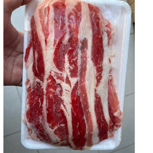 

US Beef Shortplate B 500Gram/Daging Slice/Sukiyaki/Bulgogi/Daging BBQ