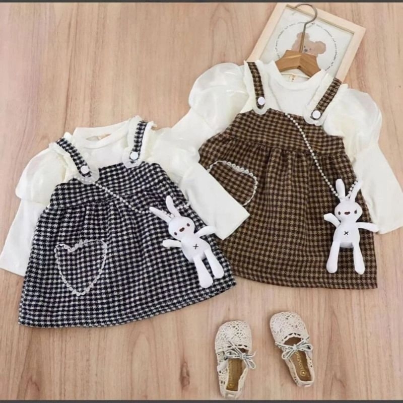 DRESS TAS BONEKA ANAK PEREMPUAN IMPORT PREMIUM  2T