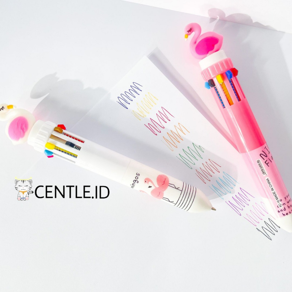 

CENTLE ID PEN 10 WARNA PULPEN BOLPEN PENA ALAT TULIS KANTOR TERMURAH READY ALL VARIAN LENGKAP