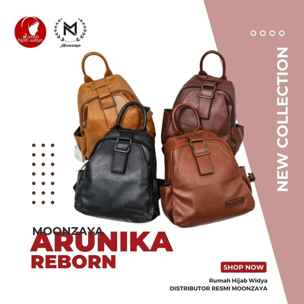 Moonzaya Tas Punggung Santai Backpack Arunika Reborn Moonzaya Premium Original
