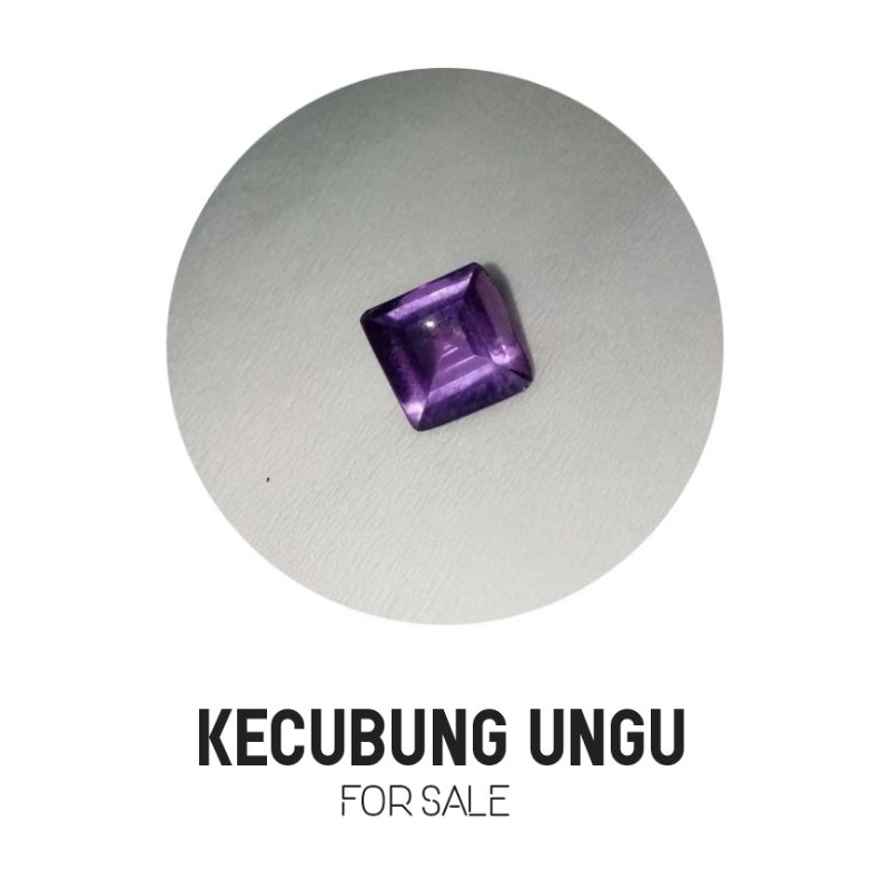 Batu Cincin Permata Kecubung Ungu