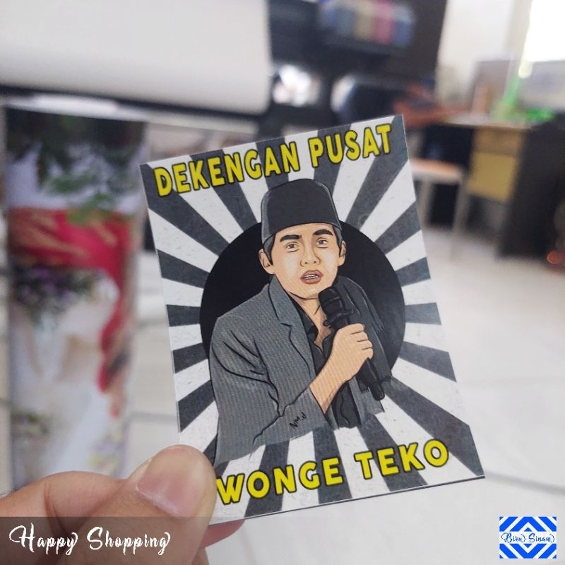 

Sticker Gus Iqdam Wonge Teko Dekengan Pusat Murahhhh