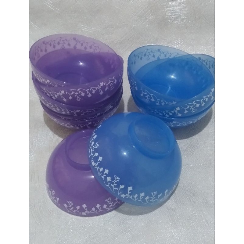 MANGKUK PLASTIK CANTIK SECOND 1Paket 10bj