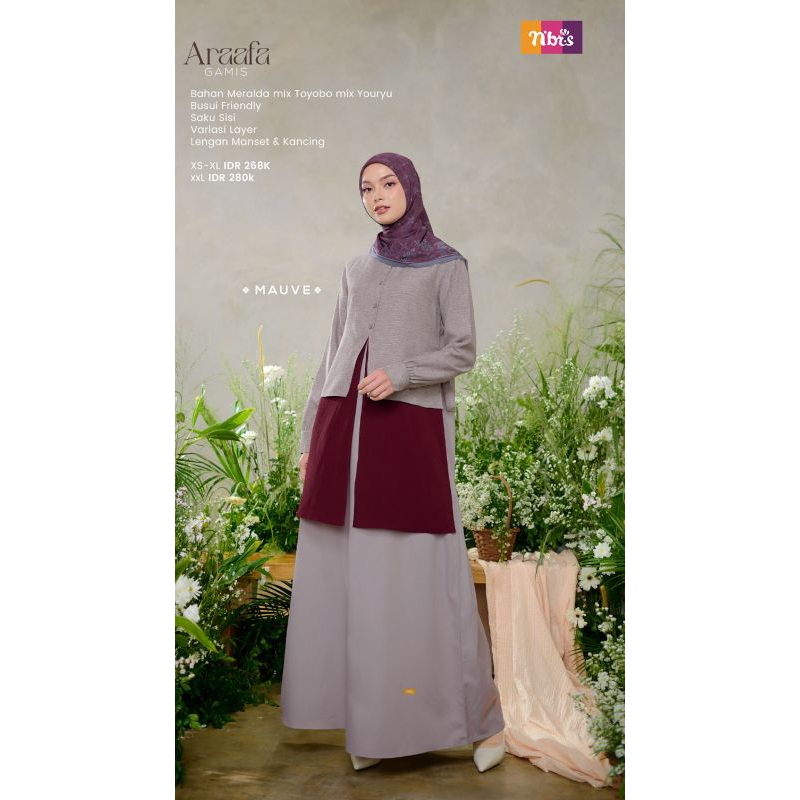 GAMIS DEWASA // GAMIS NIBRAS // FASHION MUSLIMAH GAMIS NIBRAS ARAAFA 2023