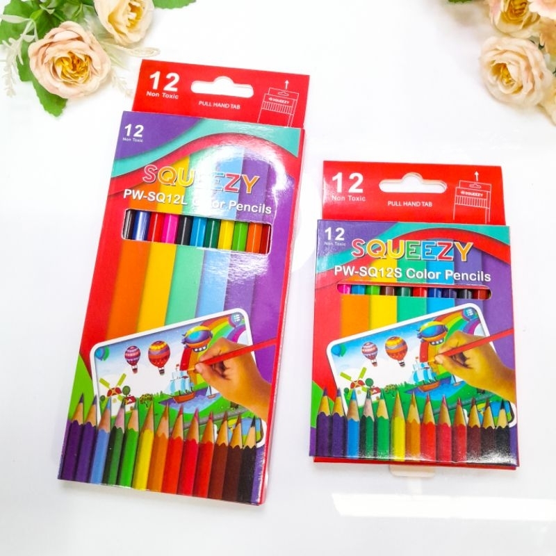 

Pensil Warna SQUEEZY 12 Warna Colour Pencils Murah