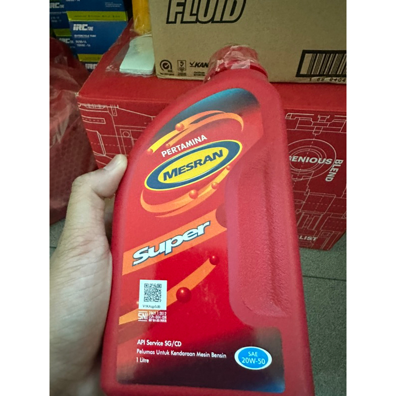 oli mesran super 1 liter 20w-50 original pertamina oli mesran super 1000ml original pertamina api sg