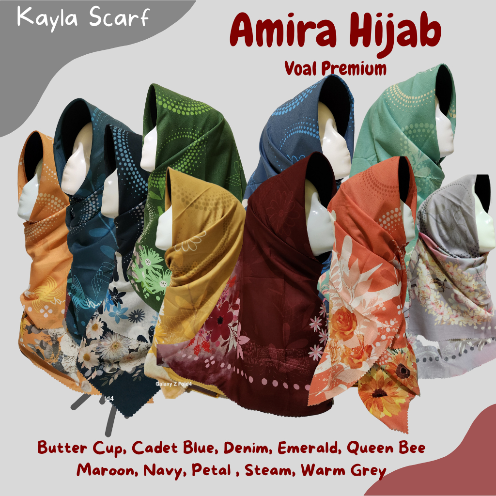 Kayla Scarf - Amira Hijab- Voal Premium