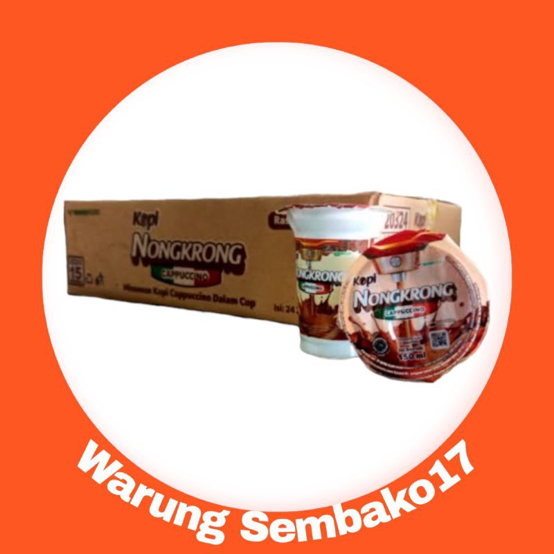 

kopi nongkrong capuccino 150ml by wings food 1 dus isi 24pcs