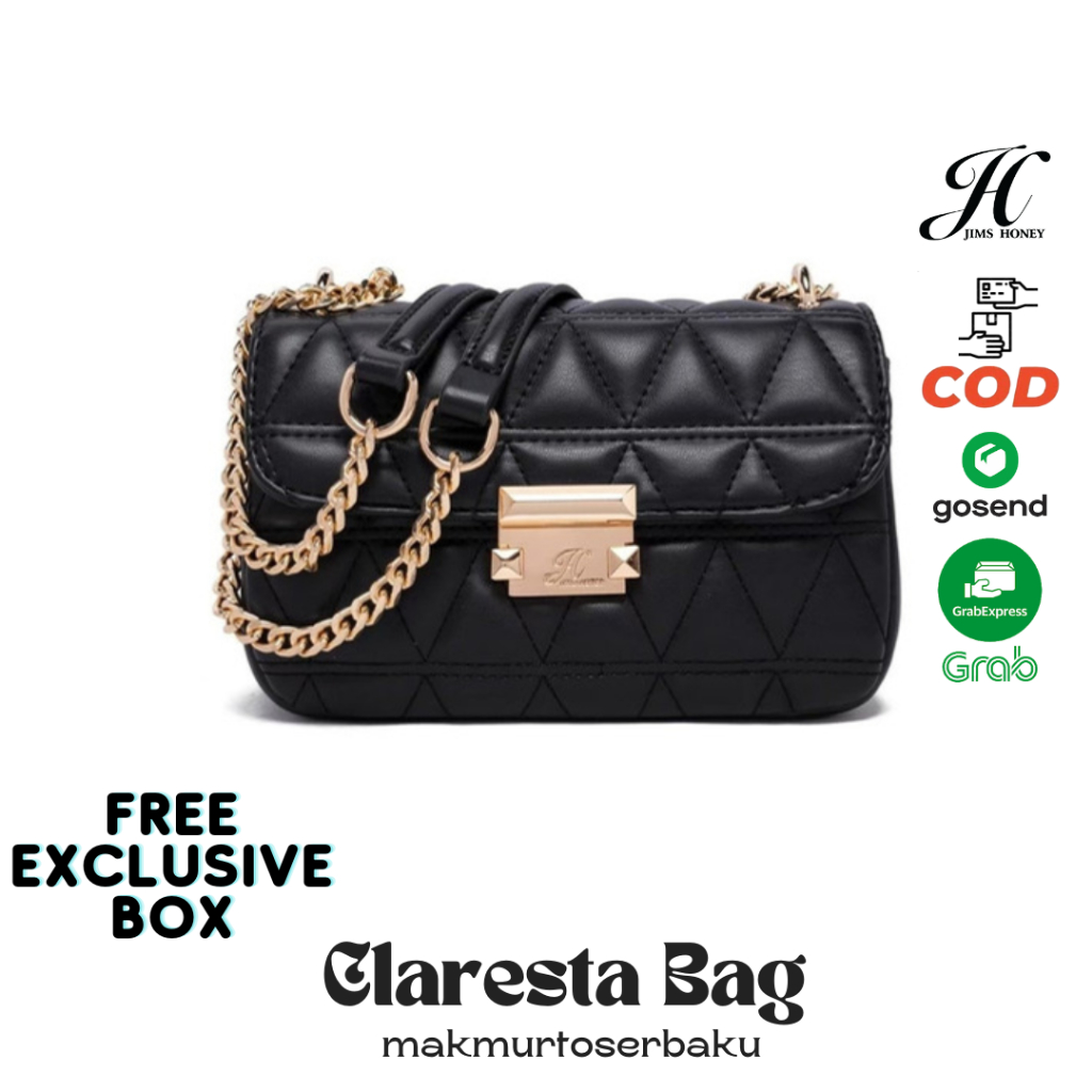 Jims Honey Claresta Bag Tas Selempang Fashion Pesta Clutch Wanita JH Import Party Jimshoney JH