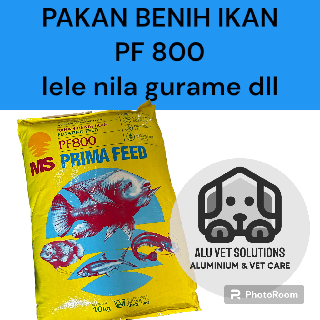 PF800 1 karung 10 kg pakan pelet bibit ikan lele nila gurame / pointer