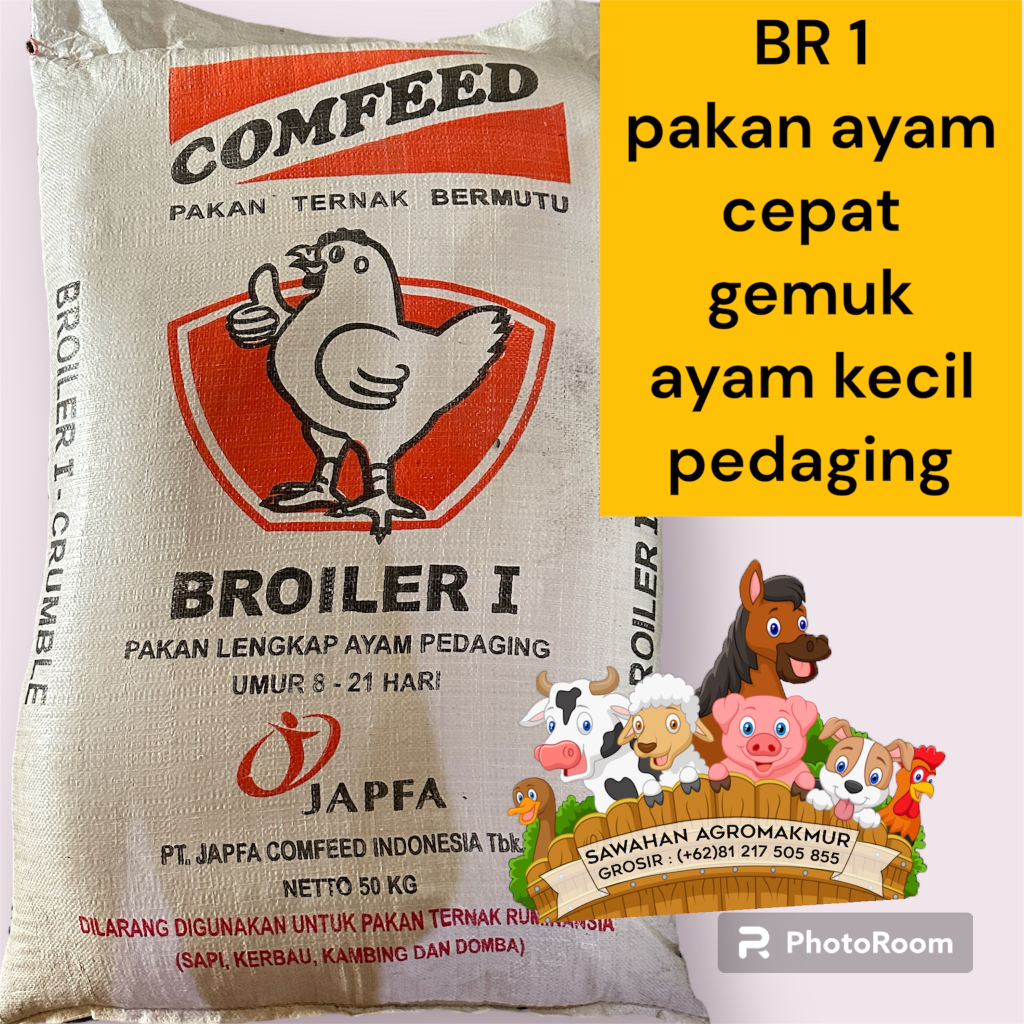 1kg BR1 pakan voer starter ayam aduan hias jago bangkok petelur kate cemani