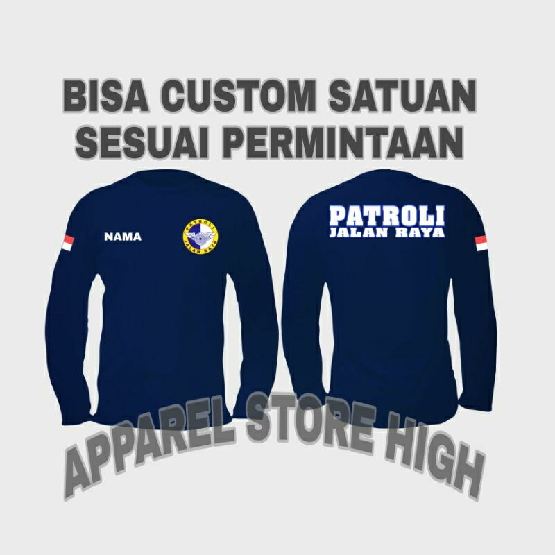 Kaos Patroli Jalan Raya / Baju Polantas Patroli / Atasan Patroli Jalan Raya kaos PJR Terbaru