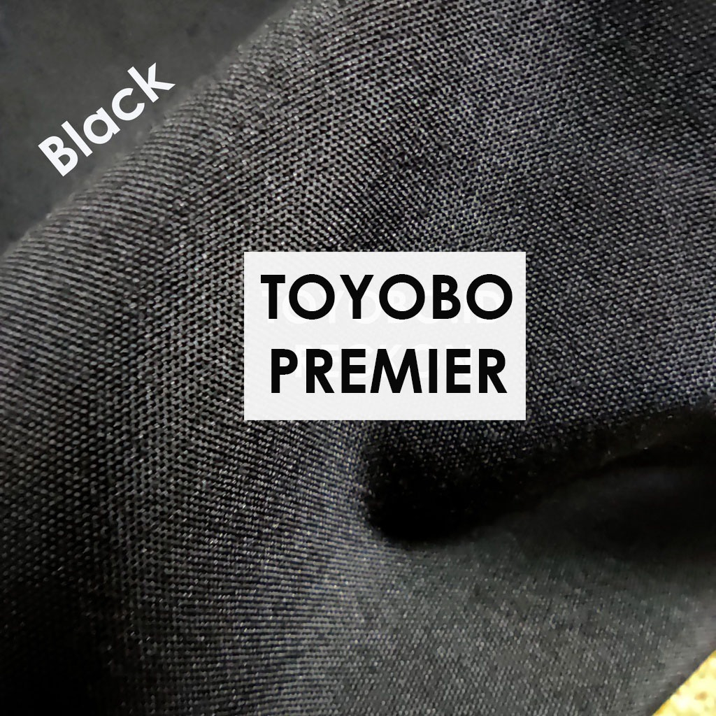 Kain Toyobo Premier Kain Katun Premium Toyobo / Katun Toyobo L : 150 cm Warna Hitam