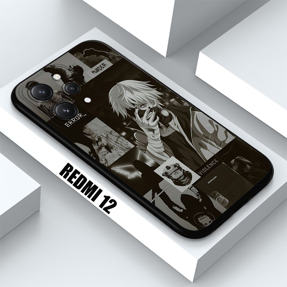 Softcase Pro Camera Redmi 12 [BSB043] Kaneki - HP Redmi 12 - kesing HP Redmi 12 - Case HP Redmi 12 -