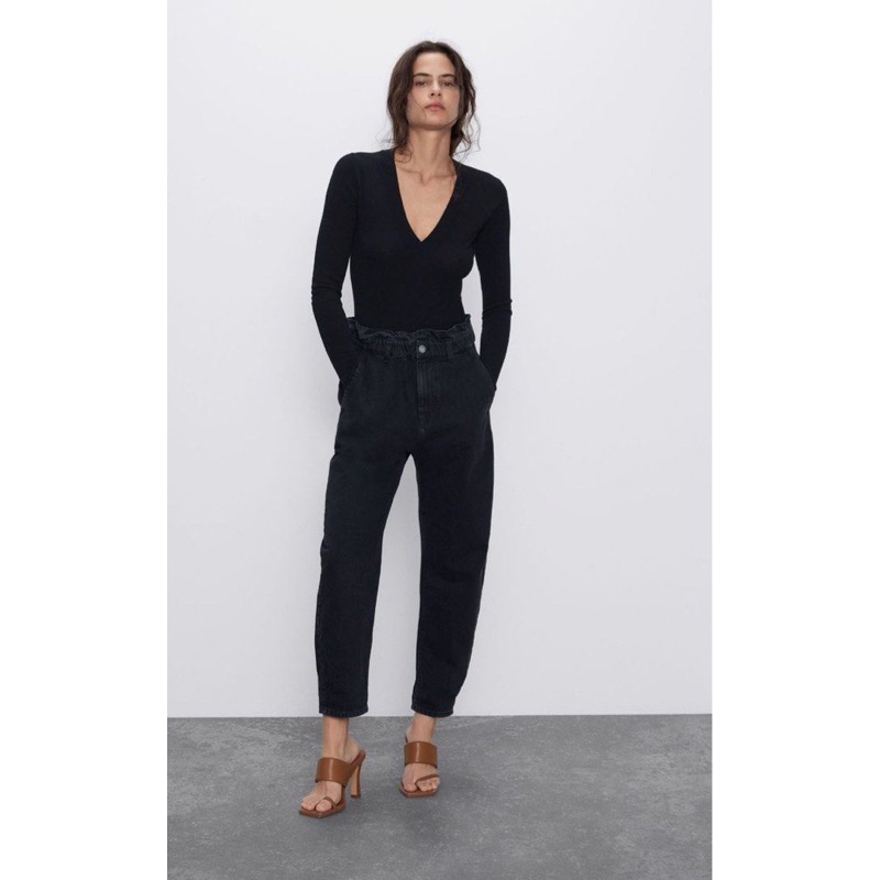 ZARA baggy Paperbag Jeans