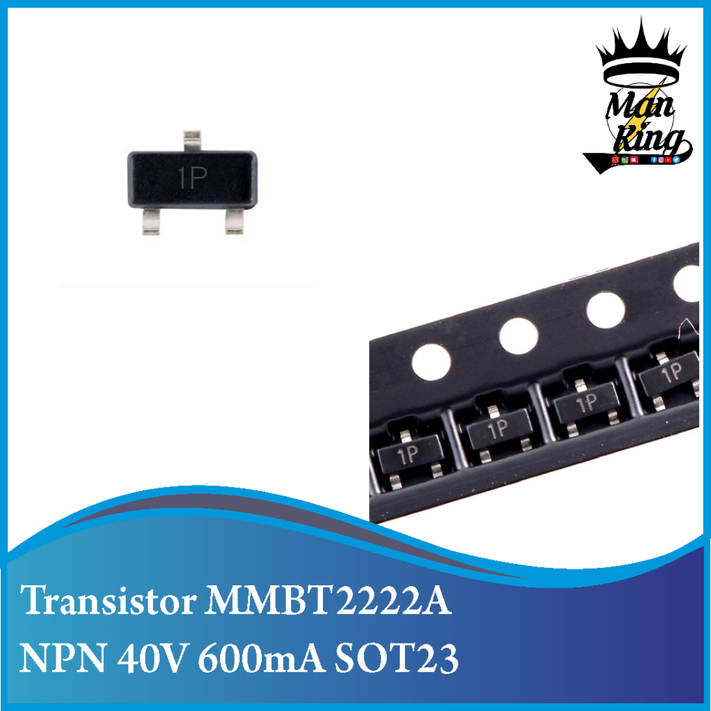 Transistor MMBT2222A NPN 1P MMBT2222 2N2222 2N 2222 40V 600mA SOT23