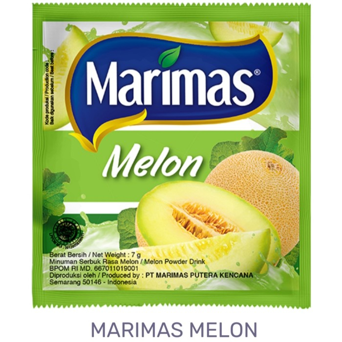 

MINUMAN MARIMAS MELON 1 RENCENG ISI 10 MURAH