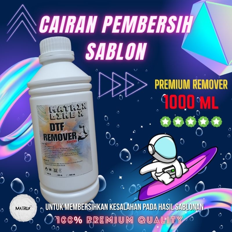 

PEMBERSIH SABLON CLEANER PENGHAPUS SABLON DTF POLYFLEX 1 LITER / REMOVER DTF