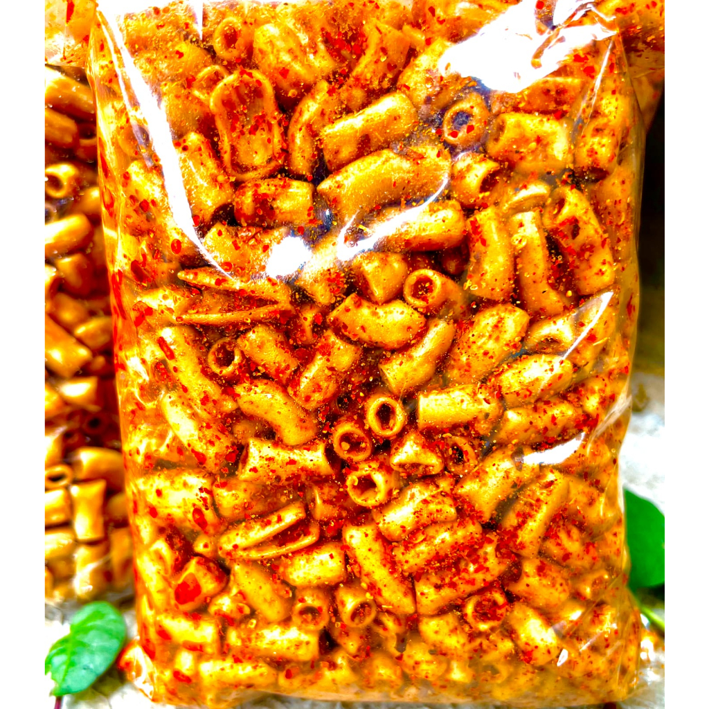 

MAKARONI BANTET PEDAS 500GR BOS SNACK