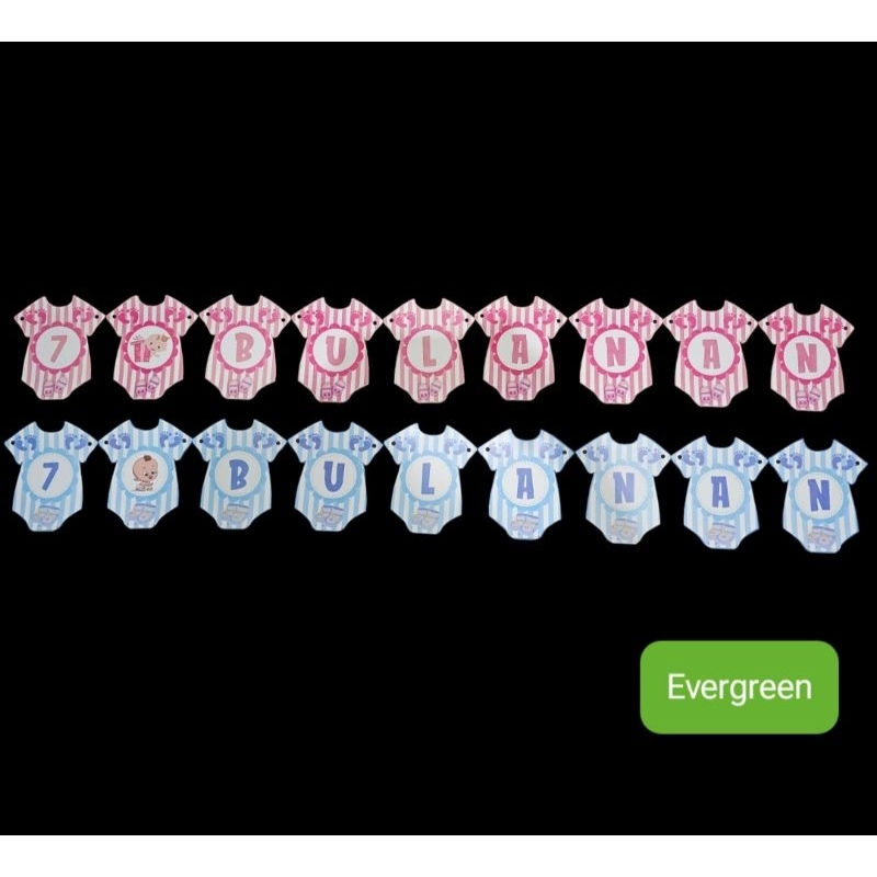 Banner 7 Bulanan | Banner Tasyakuran 7 bulanan | Bunting Flag Tasyakuran