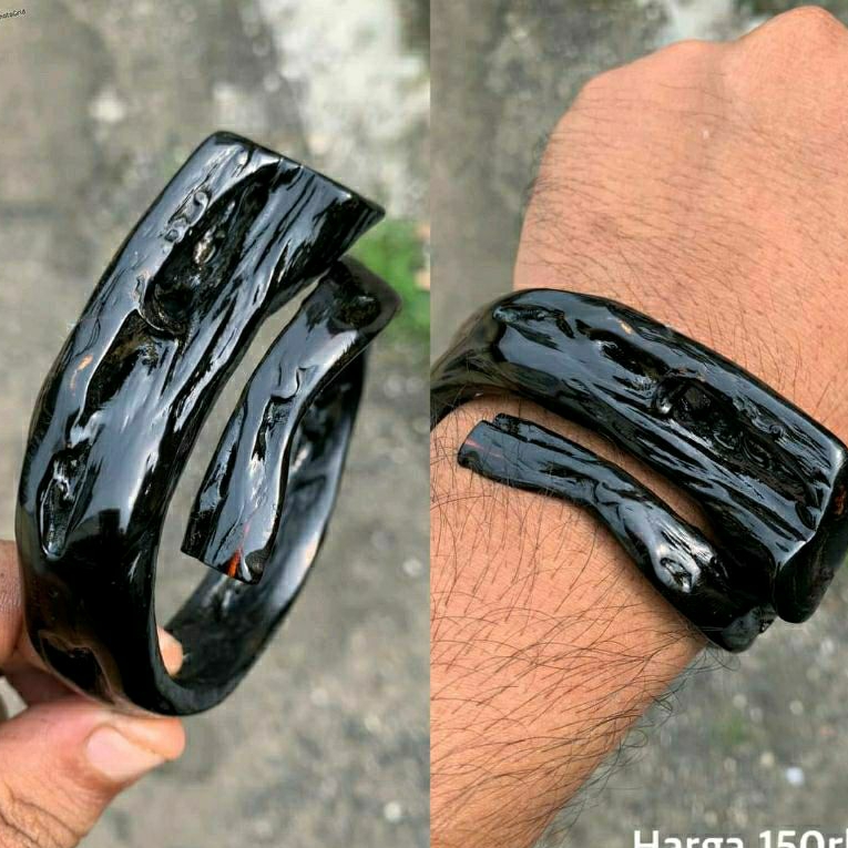 Gelang Akar Bahar Merah Natural Jumbo