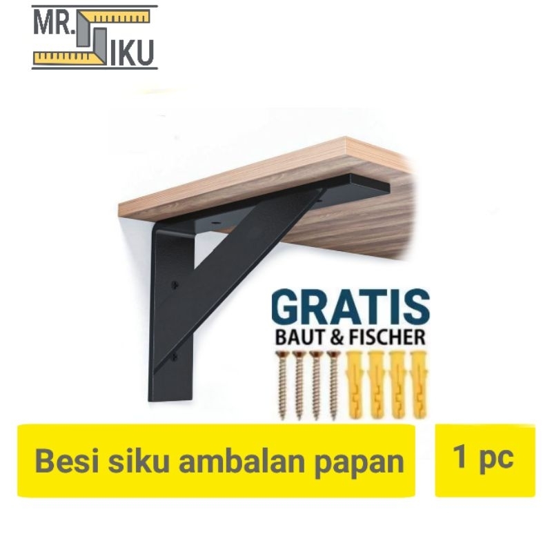BESI SIKU AMBALAN / BRACKET PAPAN / PENYANGGA PAPAN / SIKU L