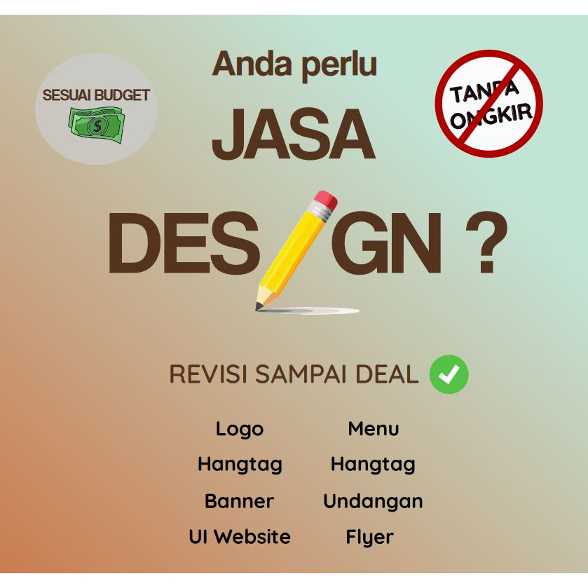 jasa design logo, banner, mockup sesuai budget