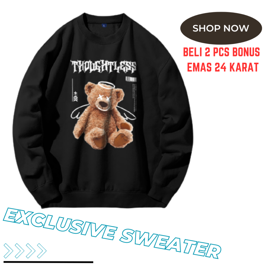 Sweater Crewneck Anime Sweater Cewek Lucu Crewneck Wanita Kekinian Crewnwck Wanita Kece