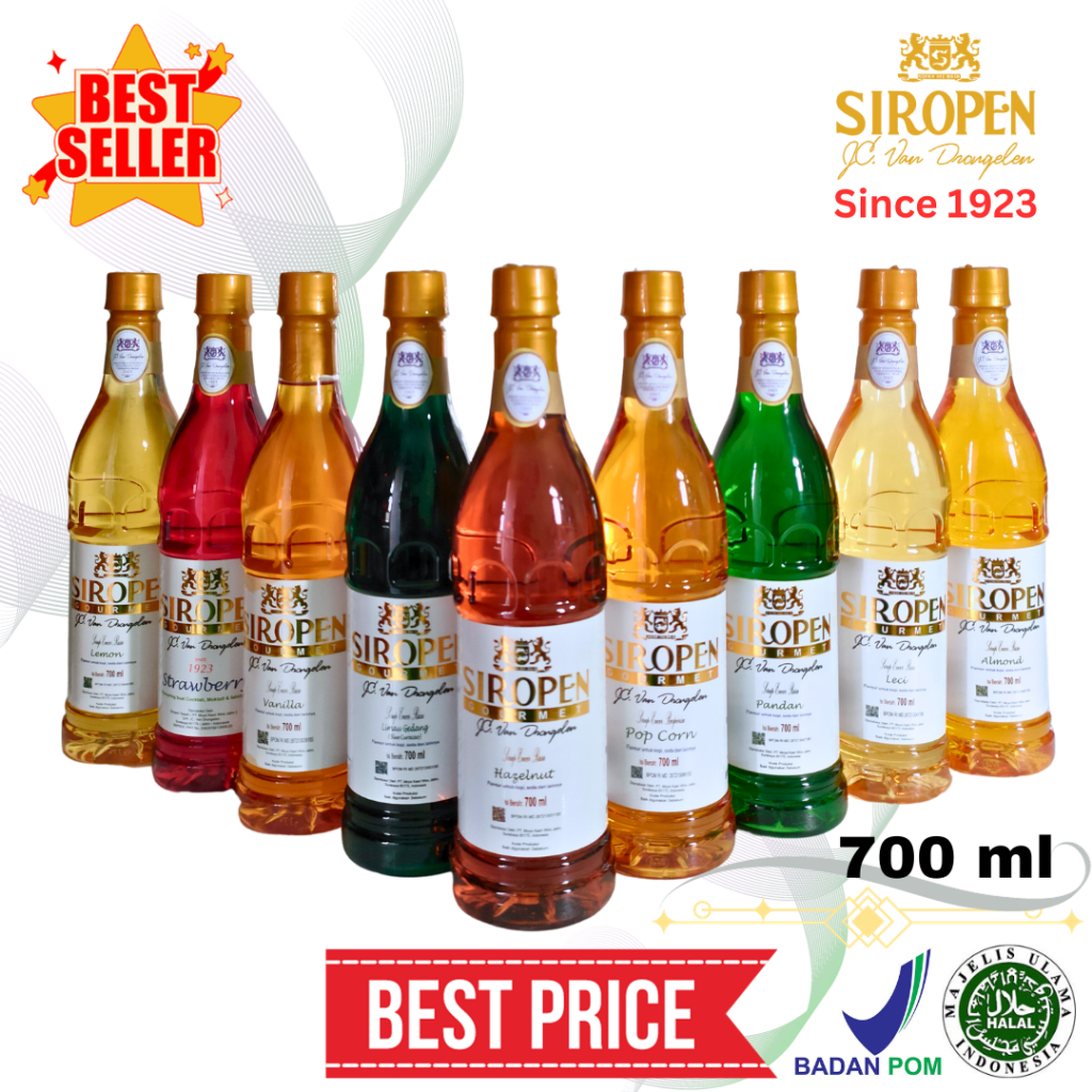 

GROSIR Siropen Gourmet 700ml Varian Banyak Rasa Harga Promo (Sirup Kopi/Coffee, Teh/Tea, Mocktail, Cocktail)