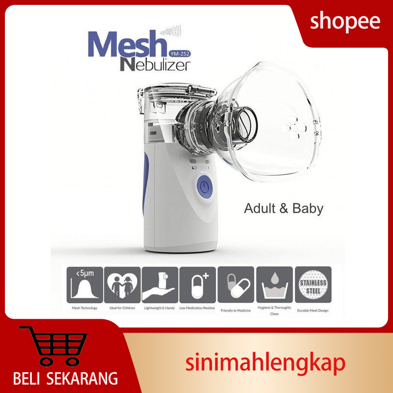 【Baru】Nebulizer Alat Uap Sesak Nafas Bantu Terapi Pernafasan Asma Infeksi Paru Pneumonia