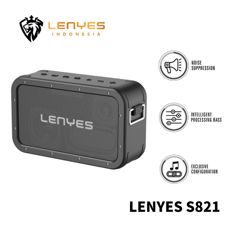 LENYES S821 120W Speaker Bluetooth Nirkabel ROYAL BASS Subwoofer Bluetooth 5.0 DSP TWS
