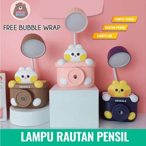 

Lampu Meja Belajar Sharpener 3in1 Tempat Pensil Serutan Karakter Lucu LED