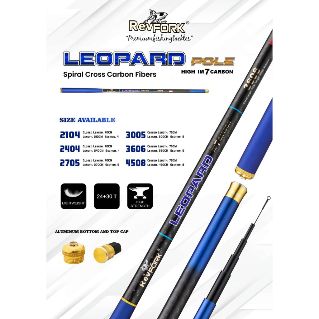 Joran Pole Tegek Revfork Leopard 450 Carbon IM7